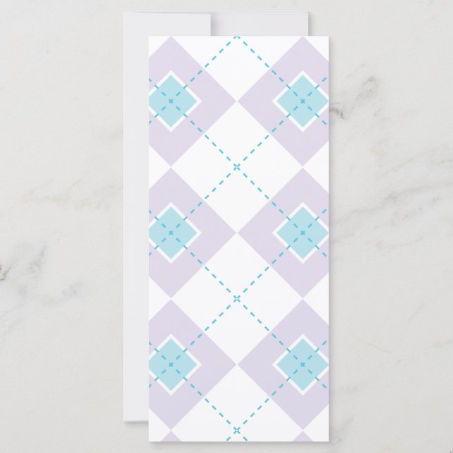 Blue and Purple Argyle (Front)