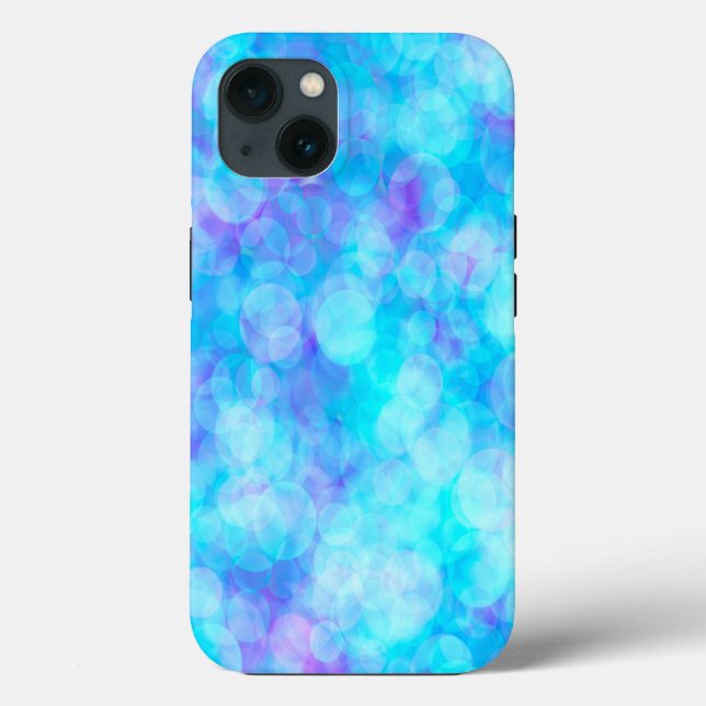 Blue and Purple Bokeh Bubbles Case-Mate iPhone Case (Back)