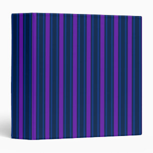 Blue and purple candy stripes binder