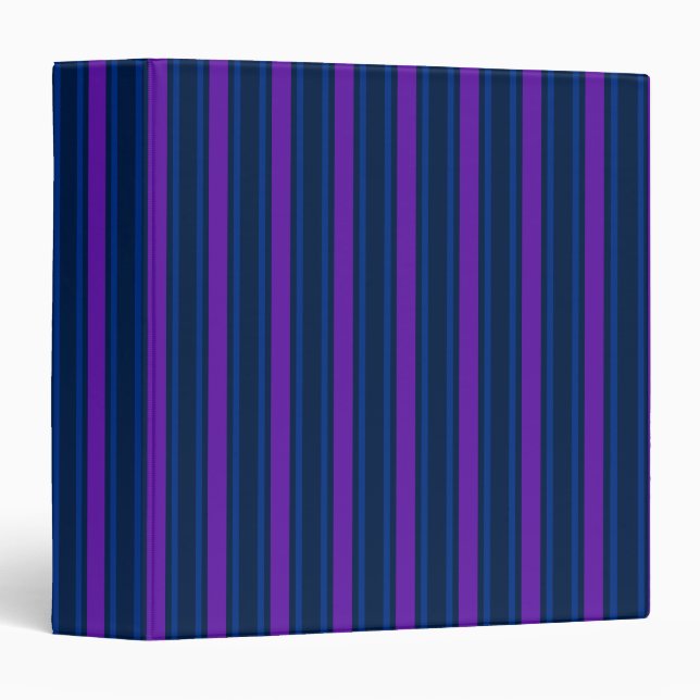 Blue and purple candy stripes binder (Front/Spine)