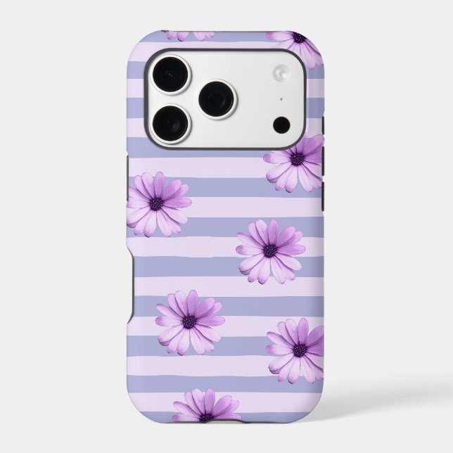 Blue and Purple Daisy Pattern (Back)