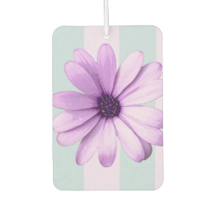 Blue and Purple Daisy Pattern Air Freshener