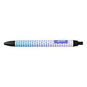 blue and purple Dotted striped pattern Ink Pen