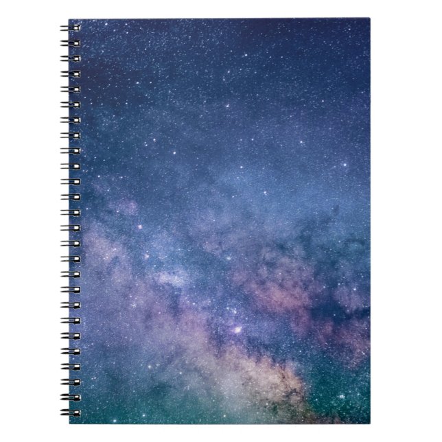 Blue and purple galaxy digital notebook (Front)