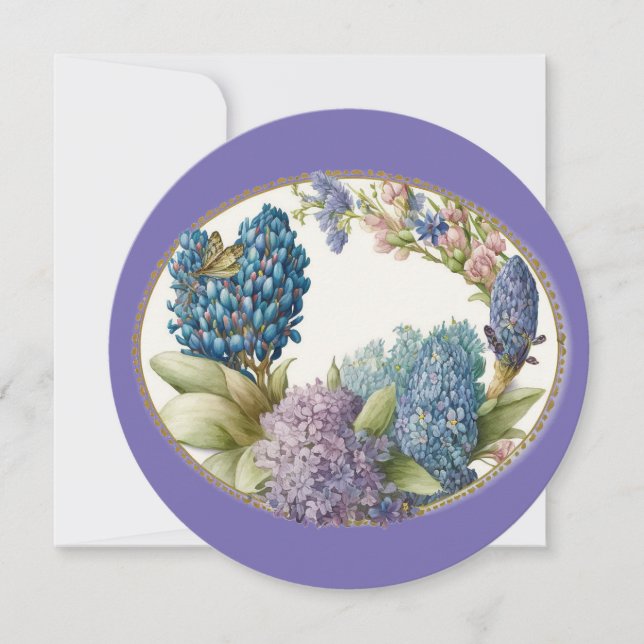 Blue and purple hyacinths (Front)