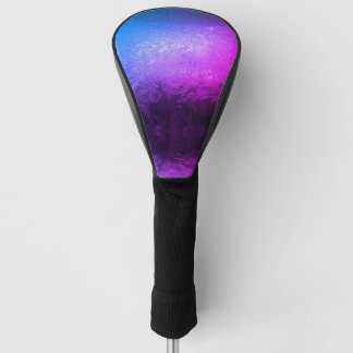 Blue and purple ice pattern golf head cover