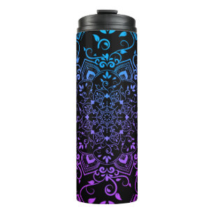 Blue and Purple Mandala Thermal Tumbler