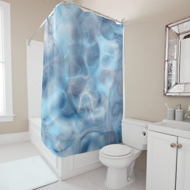 Blue and Purple Marble abstract (In Situ)