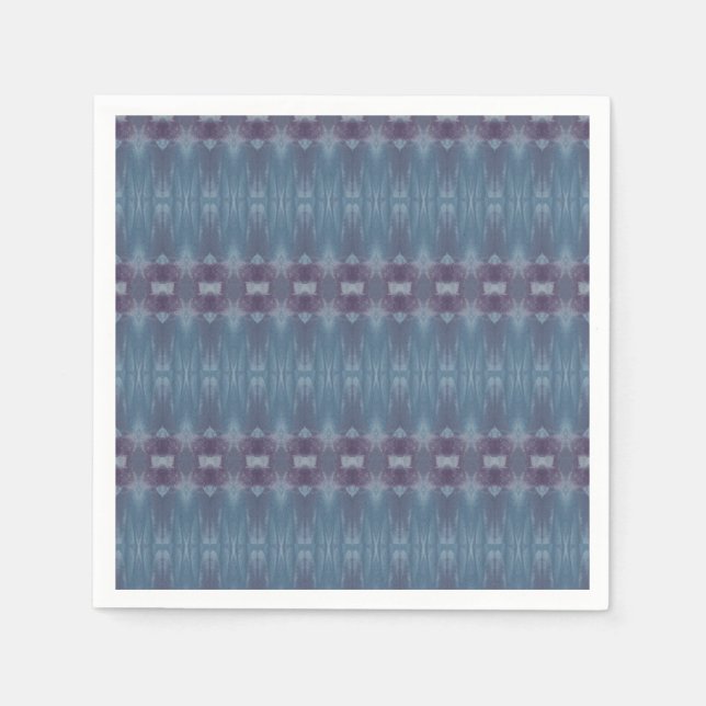 Blue and Purple Patterned Napkins (Front)