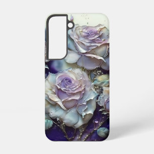 Blue and Purple Roses  Samsung Galaxy Case