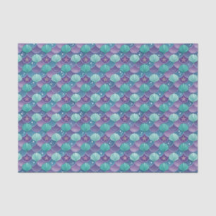 Blue And Purple Seashell Tissue Paper