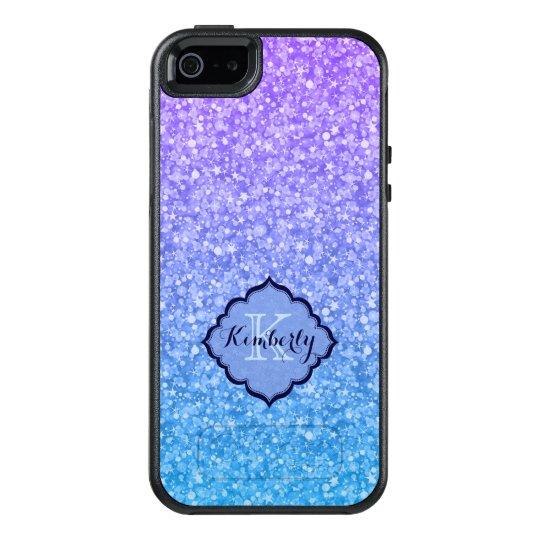 Blue And Purple Sparkling Glitter OtterBox iPhone 5/5s/SE Case