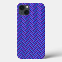 Blue and purple stripes double weave Case-Mate iPh