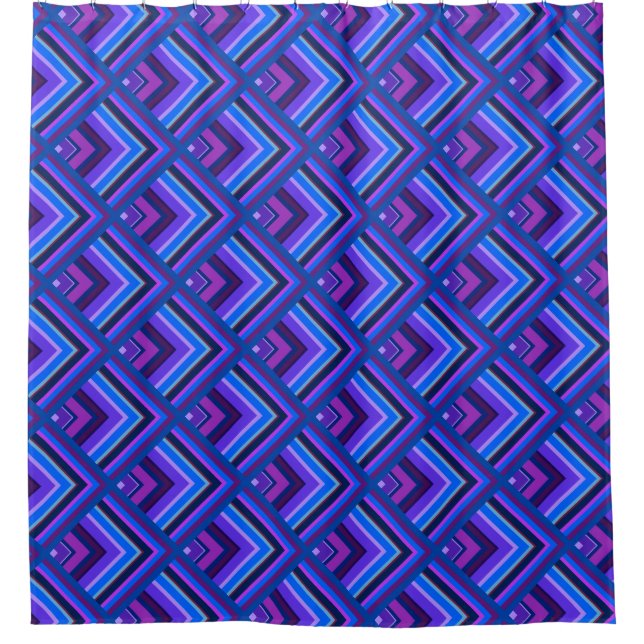 Blue and purple stripes scale pattern (Front)