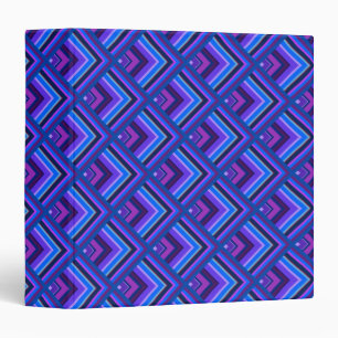 Blue and purple stripes scale pattern binder