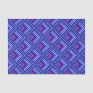 Blue and purple stripes scale pattern tissue paper