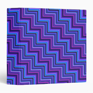Blue and purple stripes stairs binder