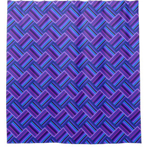 Blue and purple stripes weave