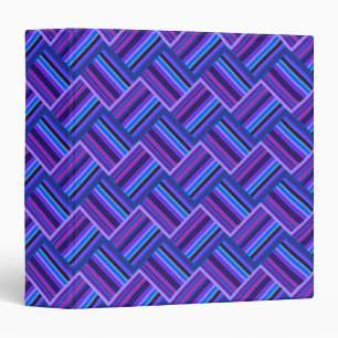 Blue and purple stripes weave binder