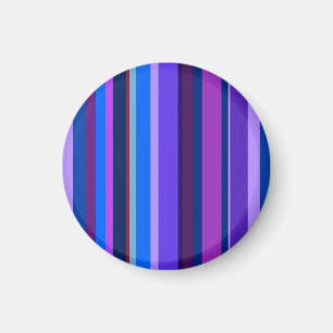 Blue and purple vertical stripes magnet