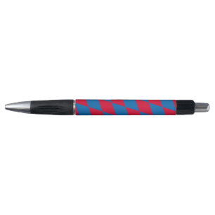 Blue and Red Bavaria Diamond Flag Pattern Pen