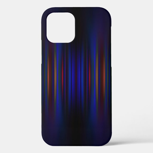 Blue and red blurred stripes pattern Case-Mate iPh iPhone Case (Back)