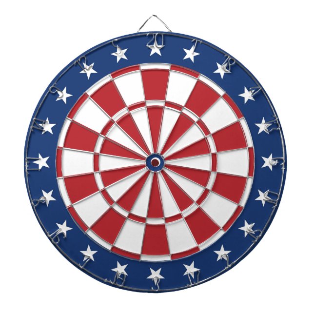 Blue and Red Dartboard with stars (Front)