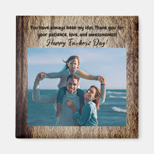 blue and red design for the best dad ever magnet