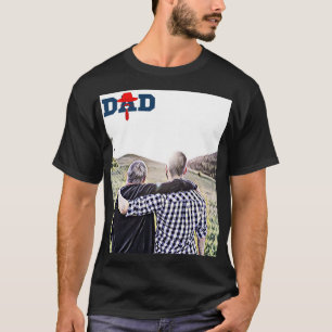 blue and red design for the best dad ever T-Shirt