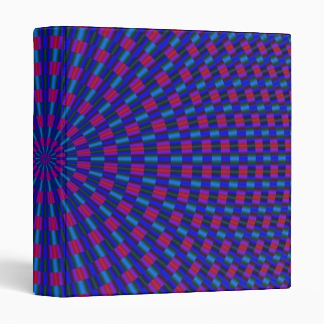 Blue and Red Geometric Circles Binder (Front/Spine)