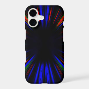 Blue and red light streaks