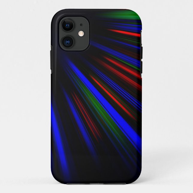 Blue and red light streaks Case-Mate iPhone case (Back)