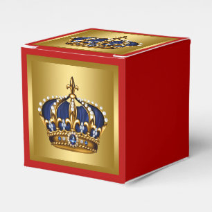 Blue and Red Prince Favor Box
