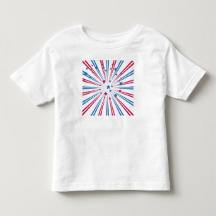 Blue and red stars . toddler t-shirt