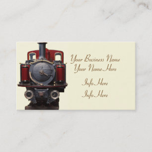 Blue And Red Train Business Card