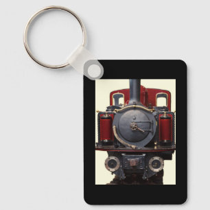 Blue And Red Train Keychain
