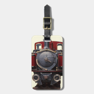 Blue And Red Train Luggage Tag