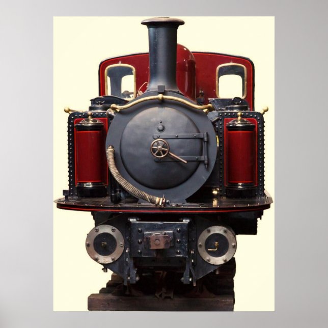 Blue And Red Train  Poster (Front)