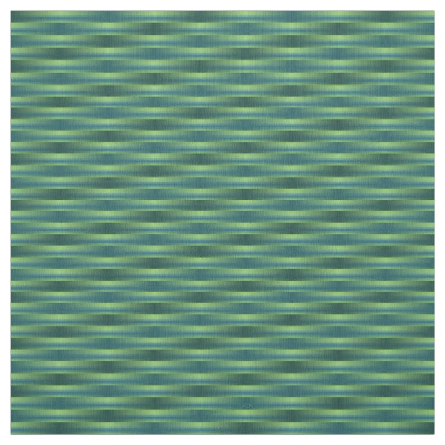 Blue and Shades of Green Weave Pattern Fabric (Swatch)