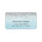 Blue and Silver Address Labels