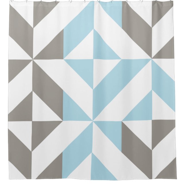 Blue and Silver Geometric ZigZag (Front)