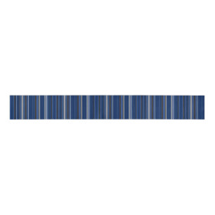 Blue and Silver Stripe 3" Wide Grosgrain Ribbon