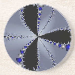 Blue and Silver Wind Mill Coaster