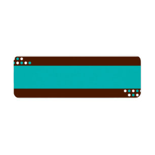 Blue and Teal Label
