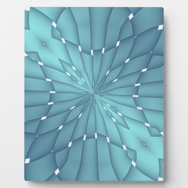 Blue and Turquoise Metallic Star Plaque (Front)