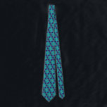 Blue and Turquoise Star of David Tessellation Tie<br><div class="desc">Beautiful Star of David tessellation pattern in blue and turquoise.</div>