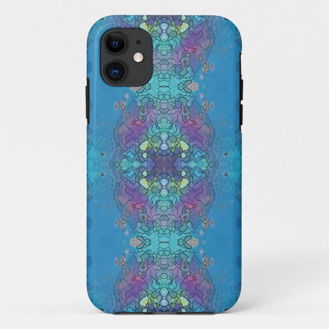 Blue and violet ocean impression Case-Mate iPhone case (Back)