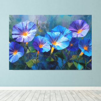 Blue and Violet Painting Abstract Wall Art