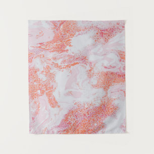Blue and white abstract painting tapestry