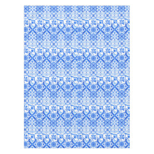 Blue and White Azulejo Spanish Azul Pattern  Tablecloth